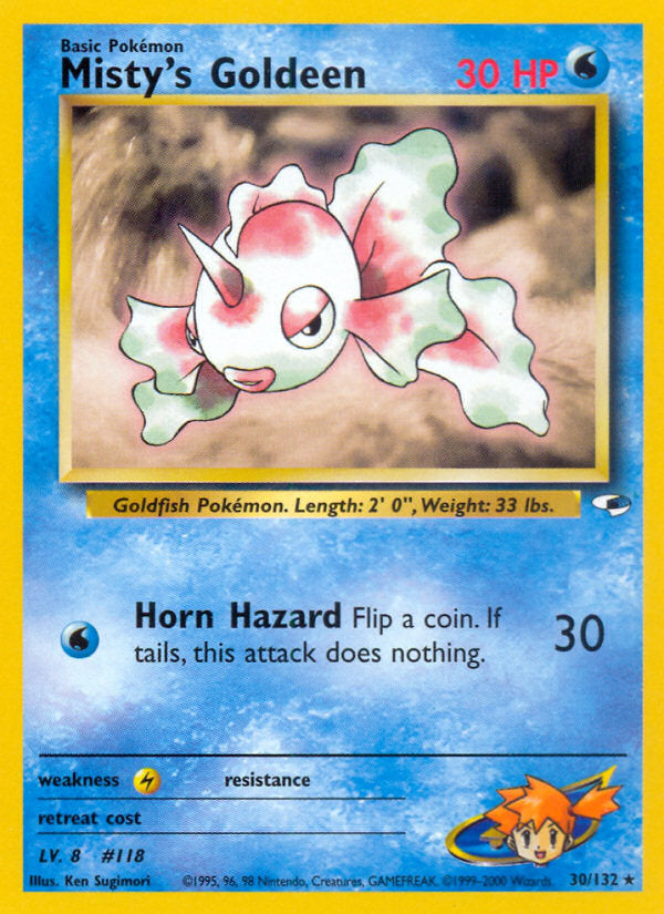 Gym Heroes Misty's Goldeen #30/132 unlimited